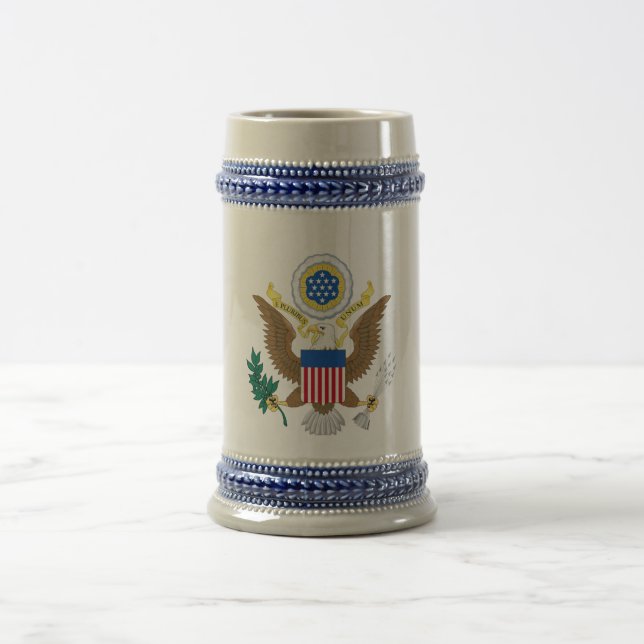 Caneca De Cerveja Grande selo dos Estados Unidos (Centro)