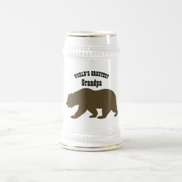 Caneca De Cerveja Grande Vovô Papá Bear Avô Presente