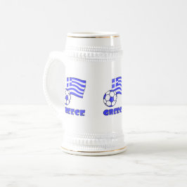 Caneca De Cerveja Grécia e bola de futebol da Grécia