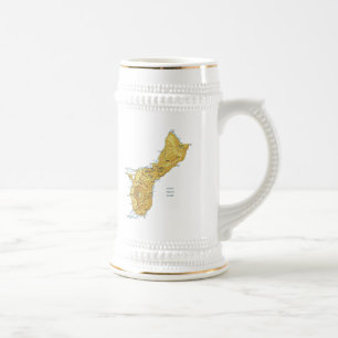 Caneca De Cerveja Guam Flag ~ Map Mug