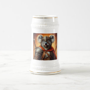 Caneca De Cerveja Guerreiro Koala Fantasy