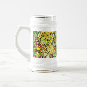 Caneca De Cerveja Gustav Klimt Garden com Galinhas