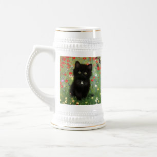 Caneca De Cerveja Gustav Klimt Kitten
