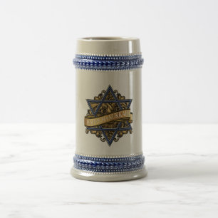 Caneca De Cerveja Happy Hanukkah Star de David