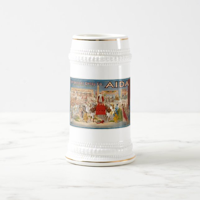 Caneca De Cerveja Hipódromo 1908 de Giuseppe Verdi Aida (Centro)