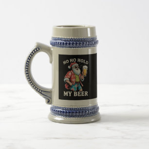 Caneca De Cerveja Ho Ho Segure Meu Urso Óculos de Sol Papai Noel Nat