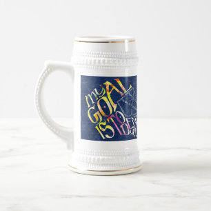 Caneca De Cerveja Hockey Goalie Minha Arte de Palavras Goais