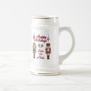 Caneca De Cerveja Holiday Nutcracker deixa Loucos irem
