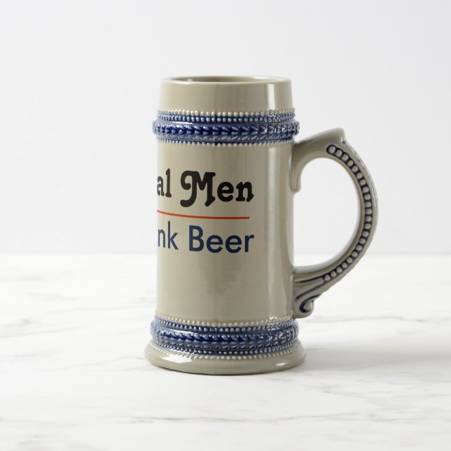 Caneca De Cerveja Homens Verdadeiros Bebem Cerveja (Direita)