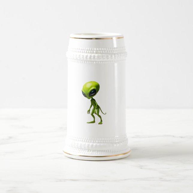 Caneca De Cerveja Humoide verde (Centro)
