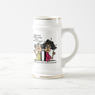 Caneca De Cerveja Humor da atitude dos maridos e das esposas