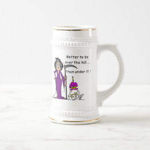 Caneca De Cerveja Humor do aniversário do Ceifador