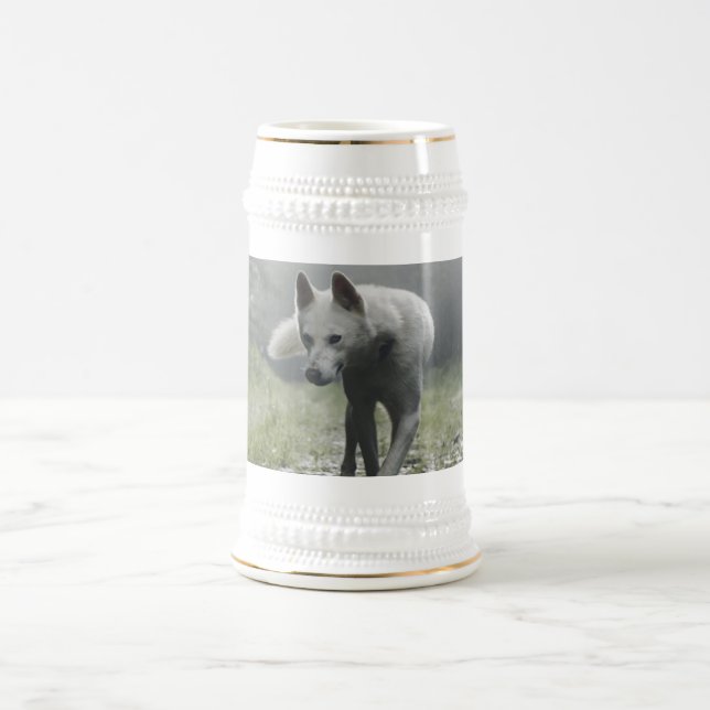 Caneca De Cerveja Husky Siberiano Branco (Centro)