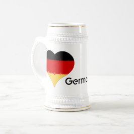 Caneca De Cerveja I Heart Germany Flag