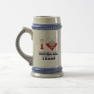 Caneca De Cerveja I Heart Love Chappell Hill Texas
