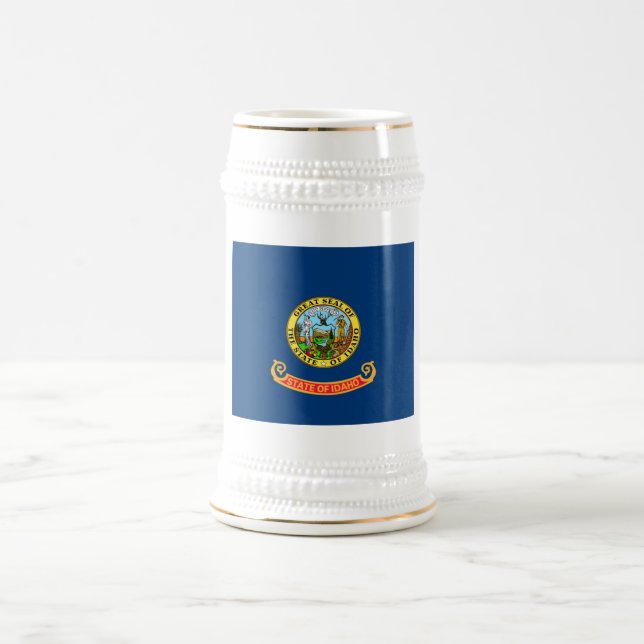 Caneca De Cerveja Idaho Flag: Estado Gem, América Mountain West (Centro)