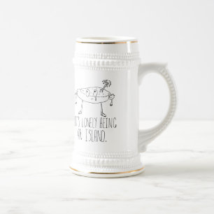 Caneca De Cerveja Ilha dos desenhos animados