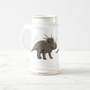 Caneca De Cerveja Ilustração de desenho animado de estiracossauro