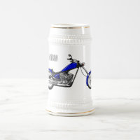Ilustração de desenho animado de motocicleta Chopp