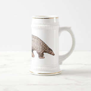 Caneca De Cerveja Ilustração de desenho animado de Pangolin