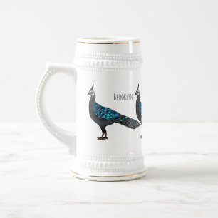 Caneca De Cerveja Ilustração de desenho animado de pheasant pheasant