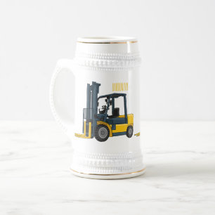 Caneca De Cerveja Ilustração de desenho animado do empilhador