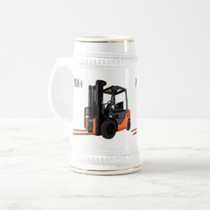 Caneca De Cerveja Ilustração de desenho animado do empilhador