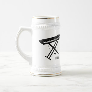 Caneca De Cerveja Ilustração de desenho de piano de teclado