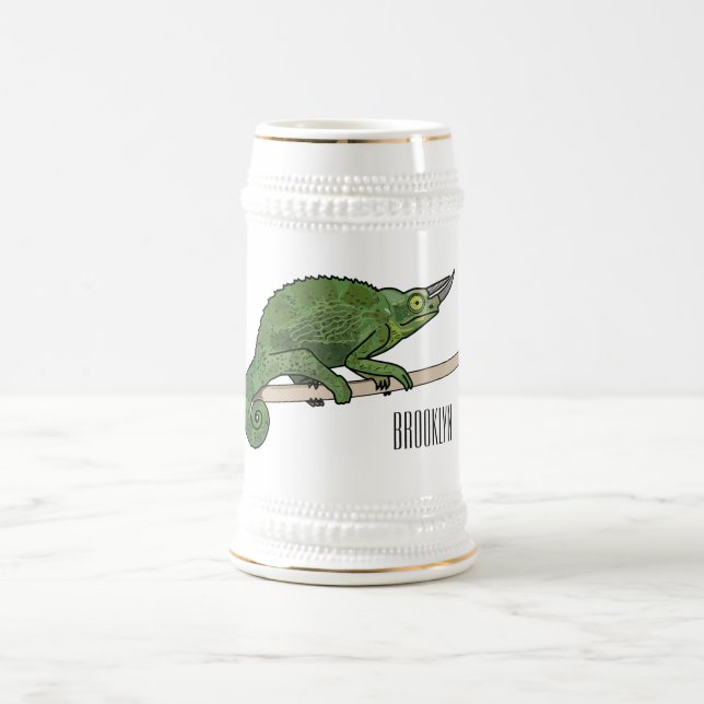 Caneca De Cerveja Ilustração de desenho do campeão de Jackson (Centro)