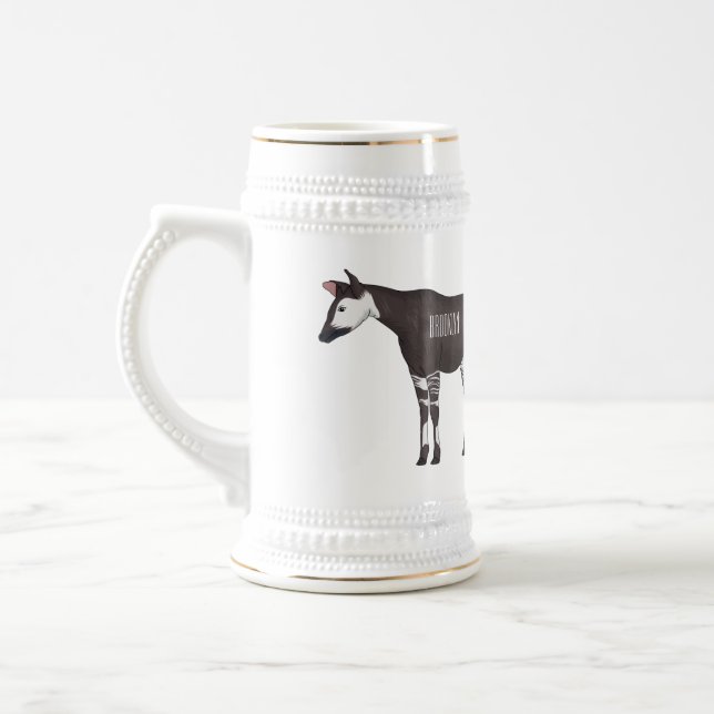 Caneca De Cerveja Ilustração de desenho em Okapi (Esquerda)