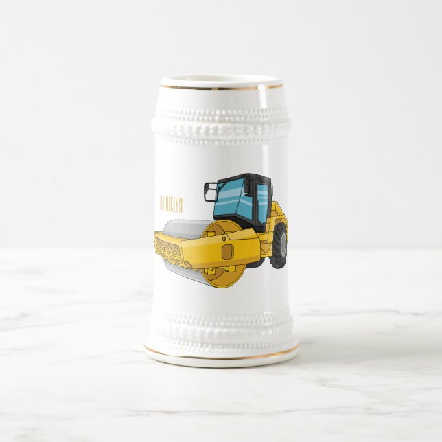 Caneca De Cerveja Ilustração de desenho em rolo de estrada (Centro)