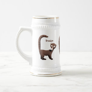 Caneca De Cerveja Imagem curiosa e engraçada de desenho animado de c