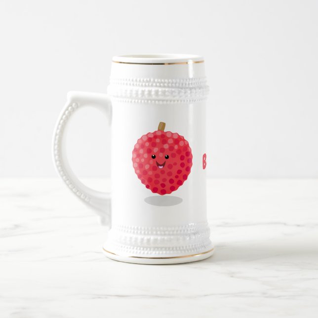 Caneca De Cerveja Imagem de desenho animado de liso rosa-claro (Esquerda)