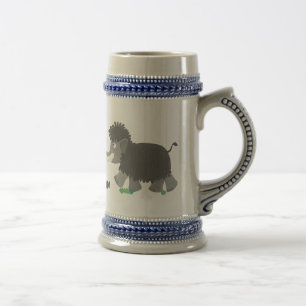 Caneca De Cerveja Imagem de desenho animado de mamute boazona