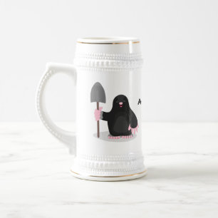 Caneca De Cerveja Imagem de desenhos animados bonitos e felizes