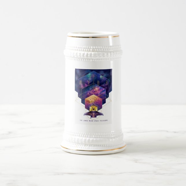 Caneca De Cerveja Imagem do Telescópio Espacial James Webb (Centro)