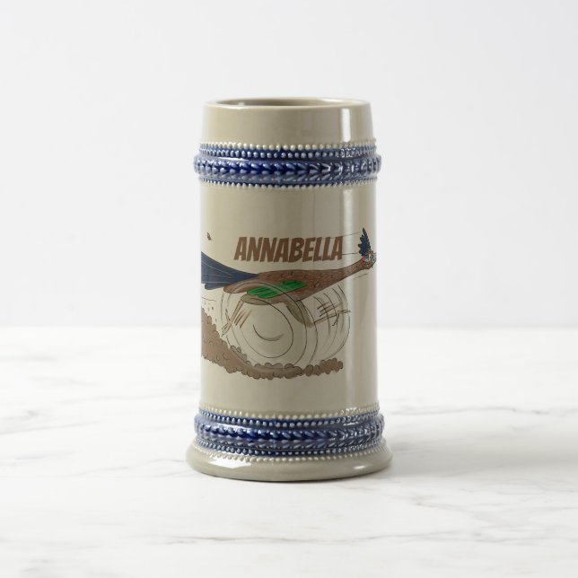 Caneca De Cerveja Imagem engraçada de desenho animado de pássaros (Centro)