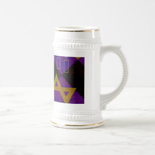 Caneca De Cerveja Imagem temática de Hanukkah da SlipperyJoe's amare