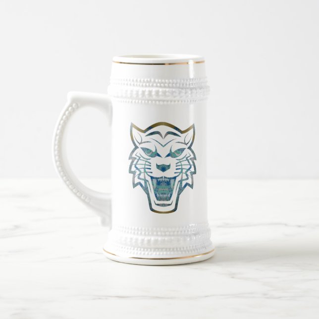 Caneca De Cerveja impressão de tigre abstrato (Esquerda)