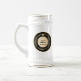 Caneca De Cerveja IMPRESSÃO PERSONALIZADO MEDAL Dourado #1 Campeão E
