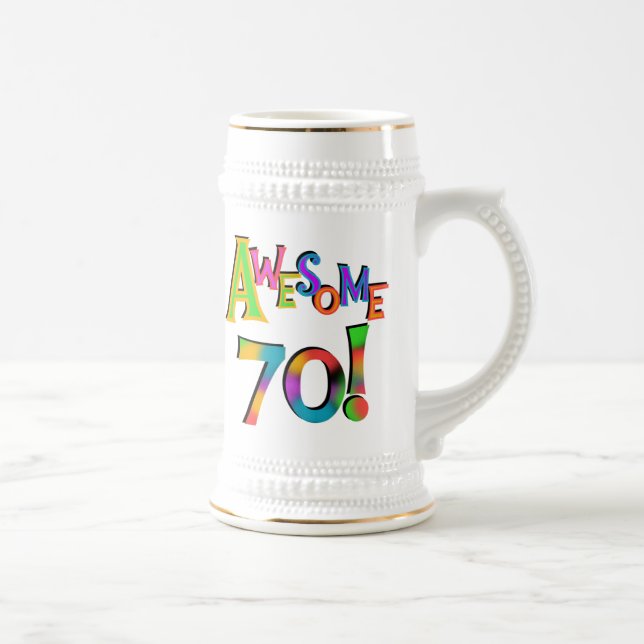 Caneca De Cerveja Incrível 70 t-shirts e presentes (Direita)