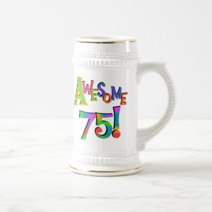 Caneca De Cerveja Incrível 75 t-shirts e presentes de aniversário