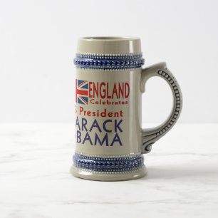 Caneca De Cerveja INGLATERRA comemora o presidente Obama Lembrança