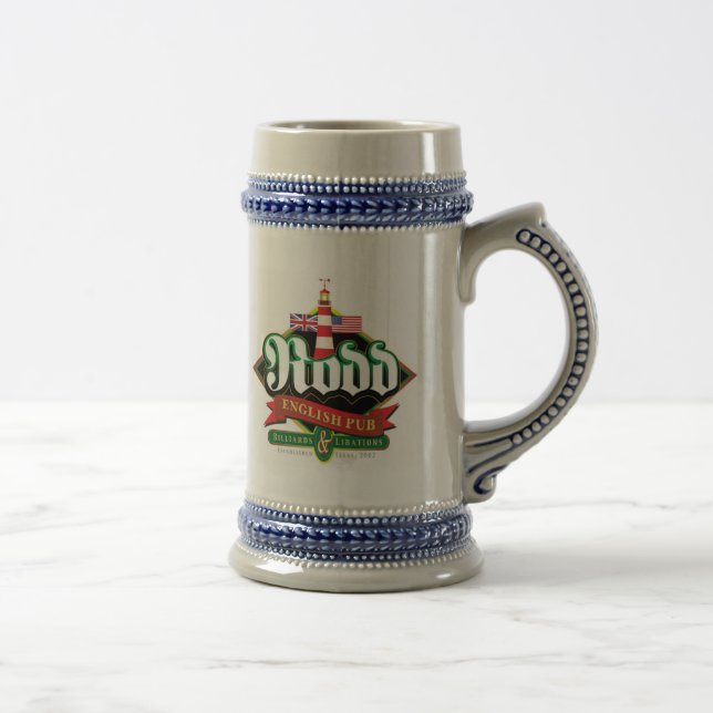 Caneca de cerveja inglesa do bar de Rodd (Direita)
