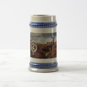 Caneca De Cerveja Insígnia do Clã Armstrong & Veado Personalizado