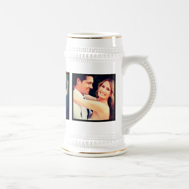 Caneca De Cerveja Instagram Wedding Photo Mug (Direita)