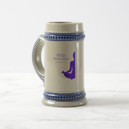 Caneca De Cerveja Ioga e Meditação por uma Mente Saudável