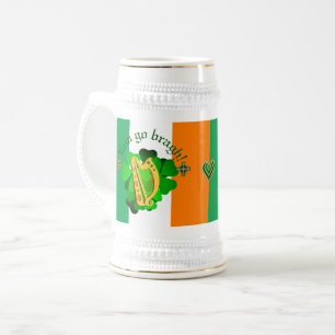 Caneca De Cerveja Irlanda para sempre/Erin ir bragar/coração ouro/ve