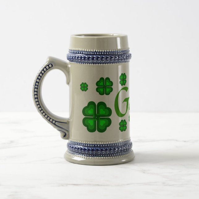 Caneca De Cerveja Irlandês, Irlanda - shamrock, trevo (Esquerda)