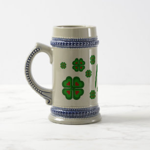 Caneca De Cerveja irlandês, Irlanda shamrock, trevo